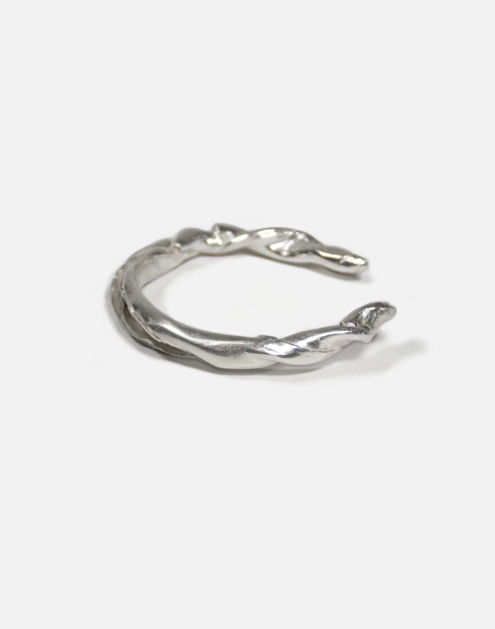 Sterling Silver modern cuff bracelet. Minimalist and modern jewelry made in Brooklyn New York by llayers.