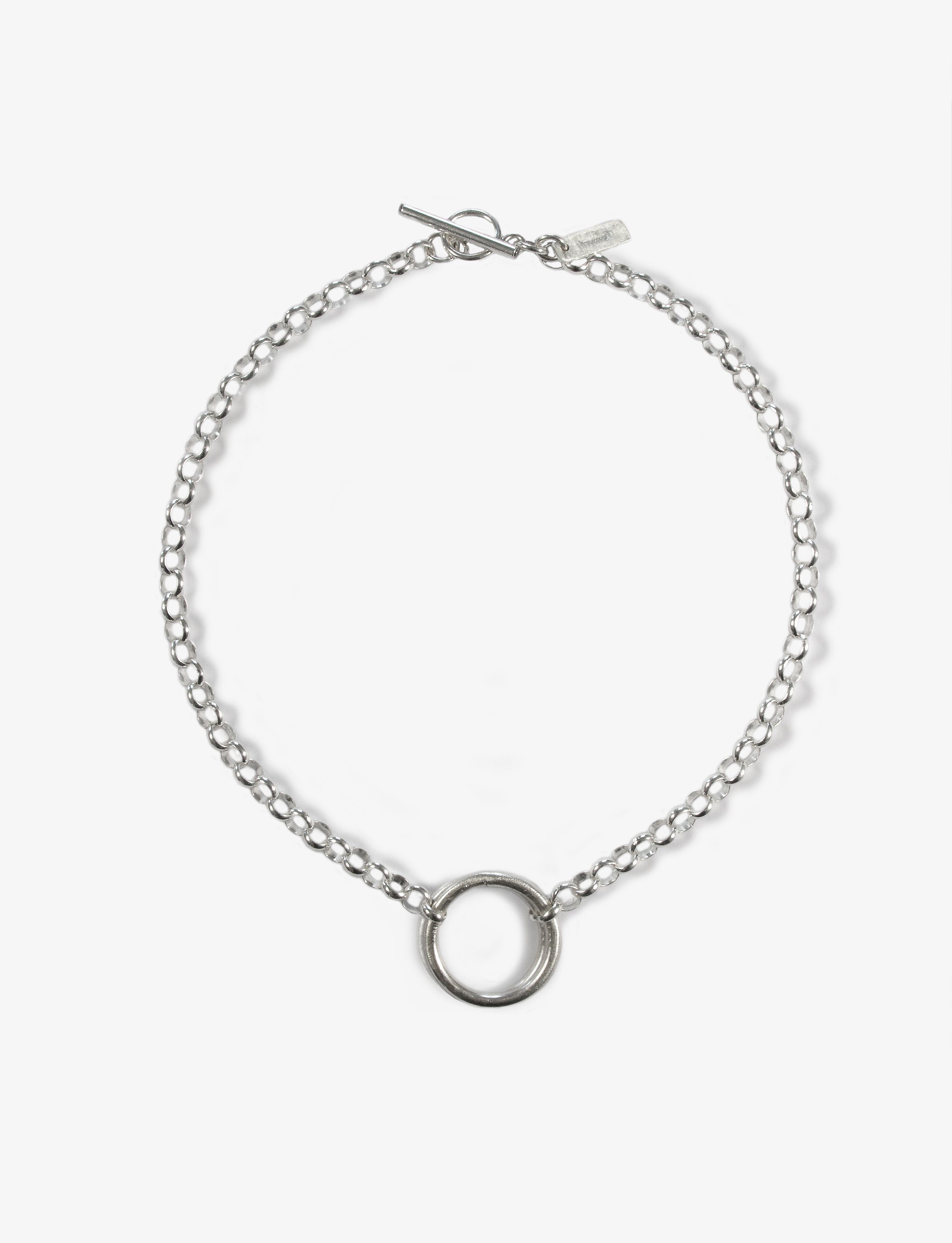 Men's silver choker chain necklace Made In Brookyn New York by llayers