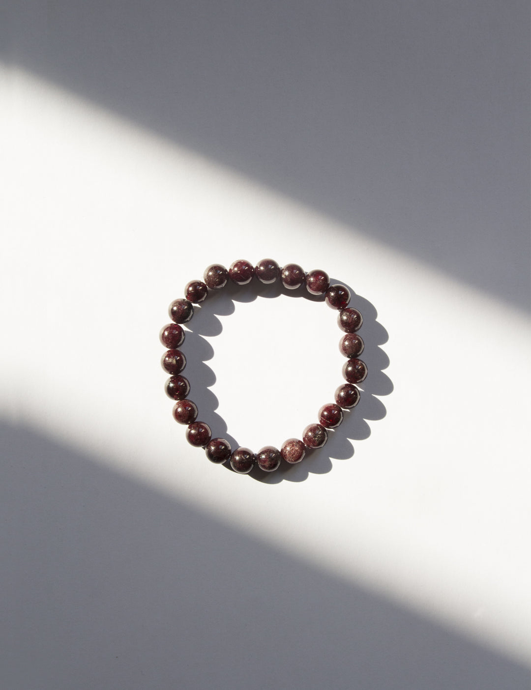 garnet healing stone beads bracelet in new york brooklyn by llayers men women jewelry