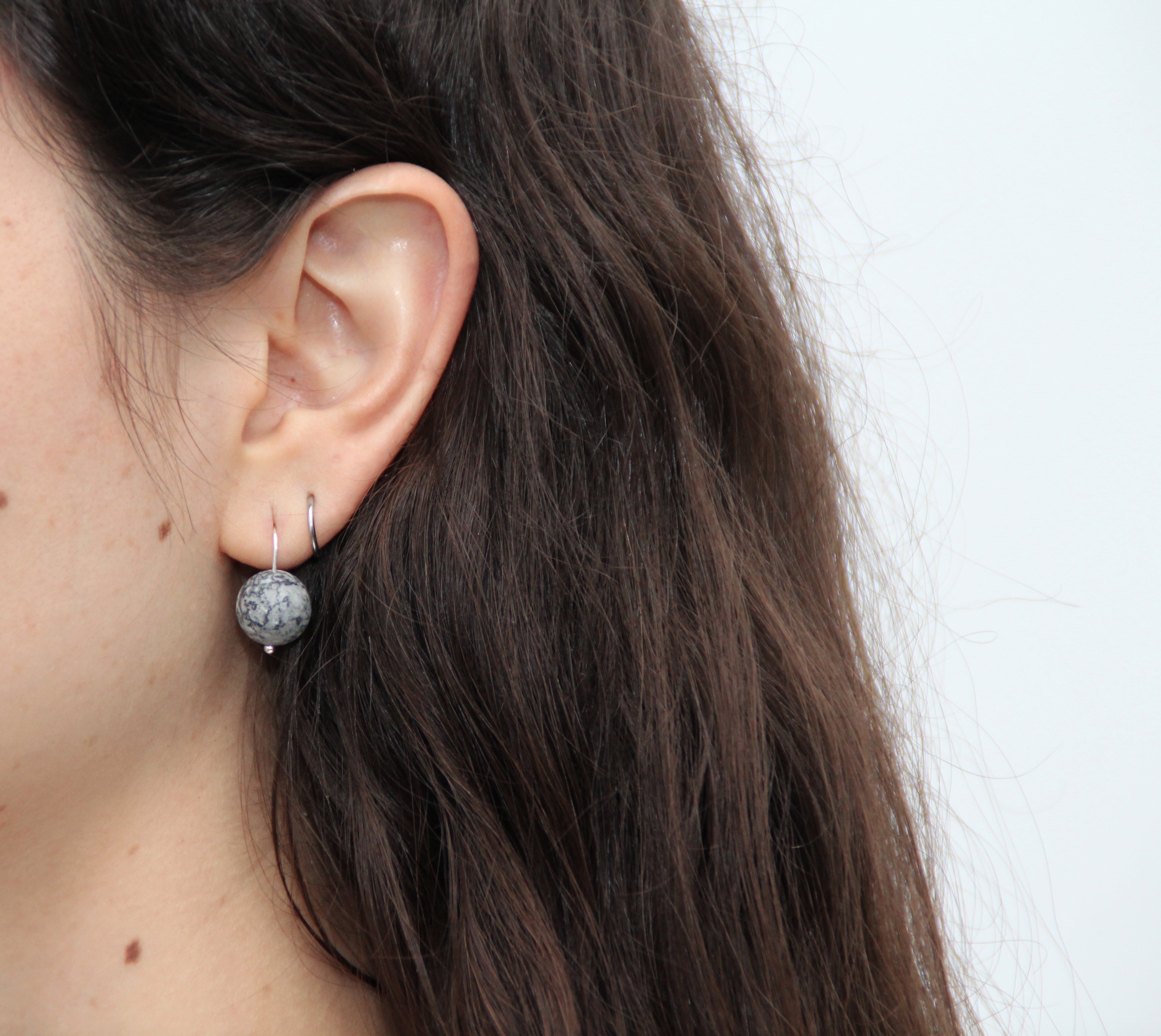 llayers jewelry earrings cosmos jasper stone boucles oreilles jaspe