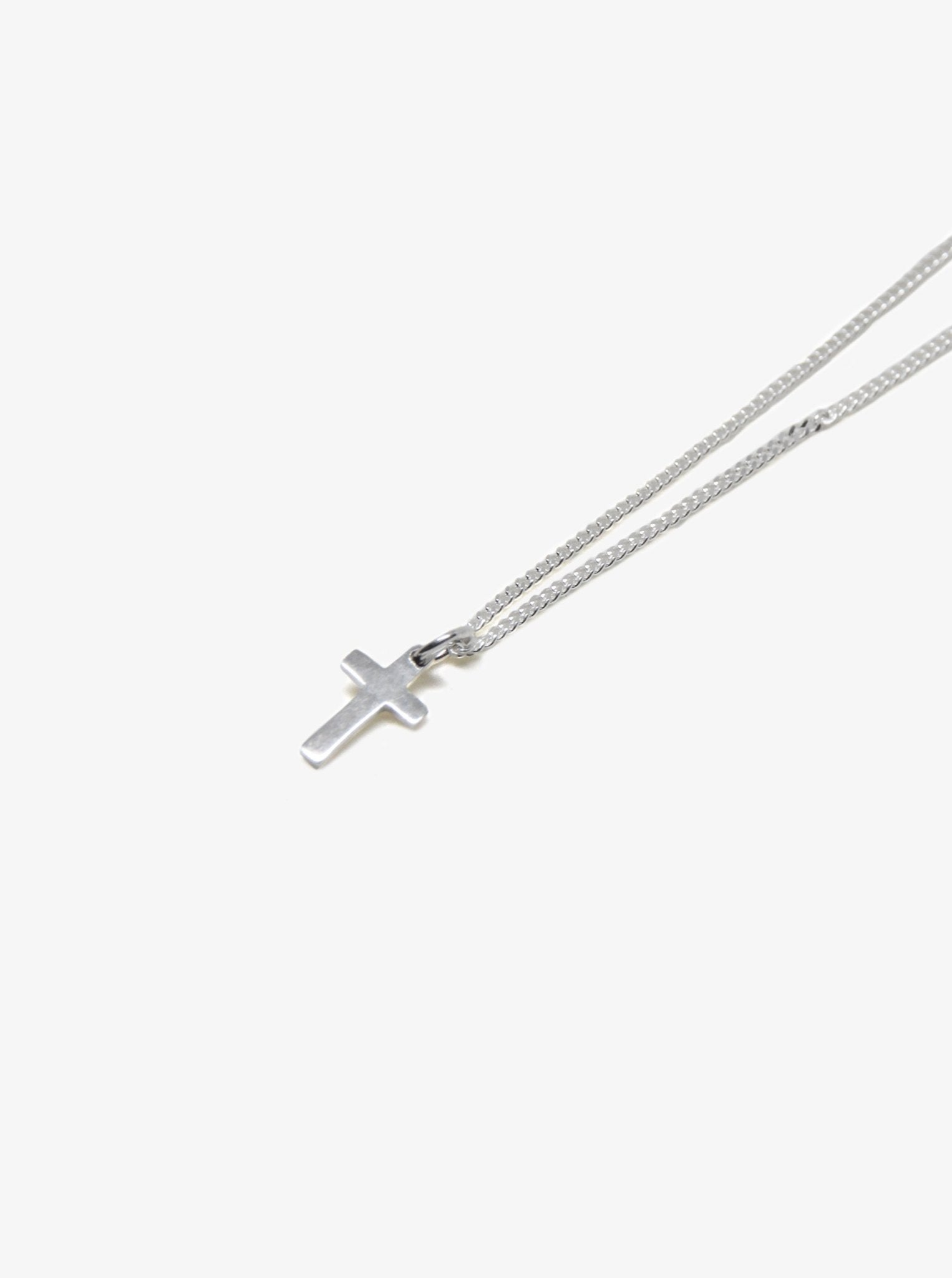 llayers jewelry cross symbol silver pendant collier avec symbole petite croix en argent