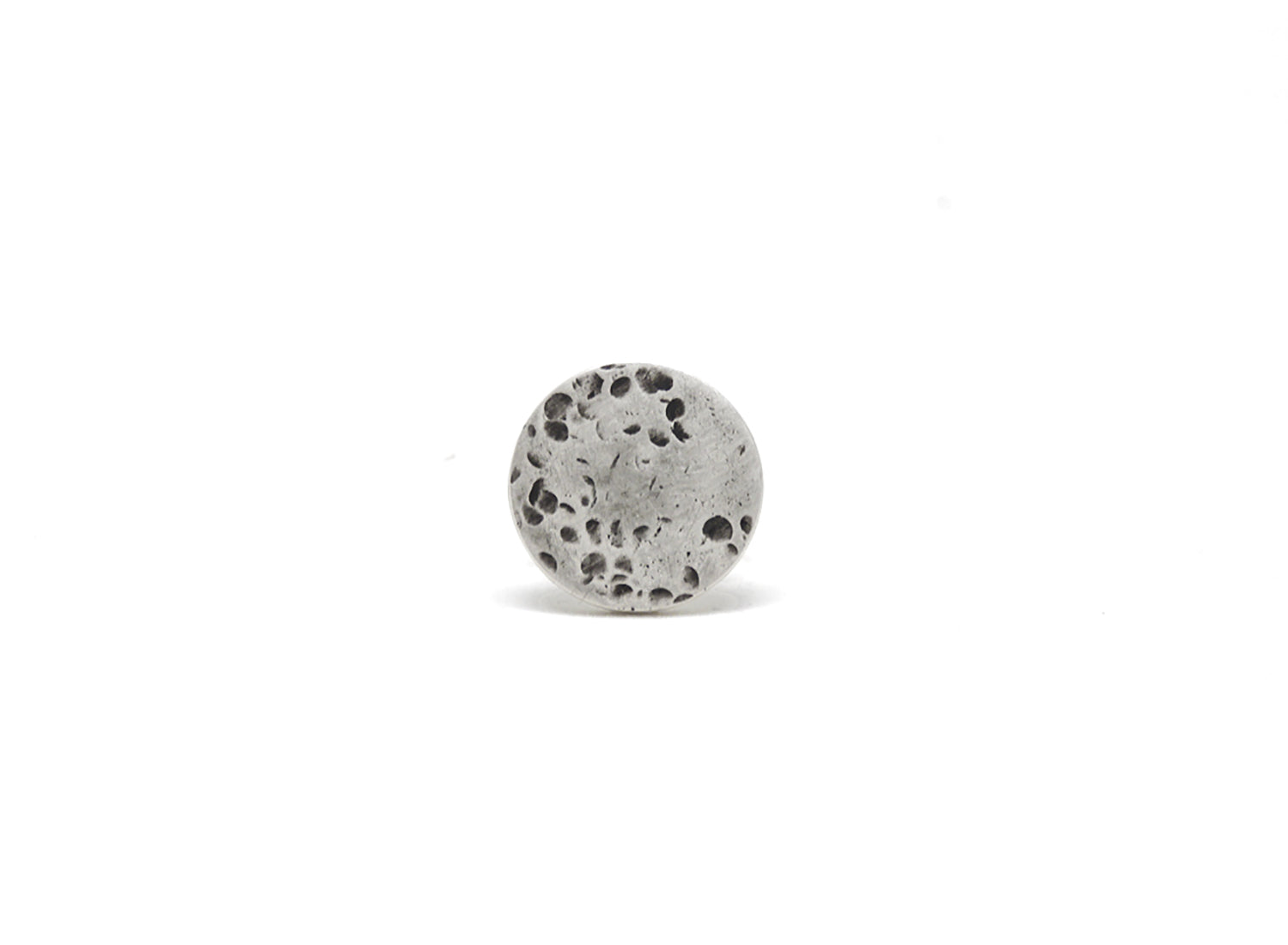 llayers jewelry ring mercury silver textured bague lunaire argent minimale made in france