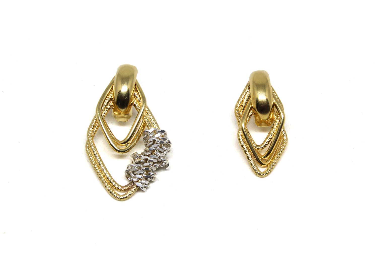 llayers jewelry upcycling gold chain earrings brooklyn new york