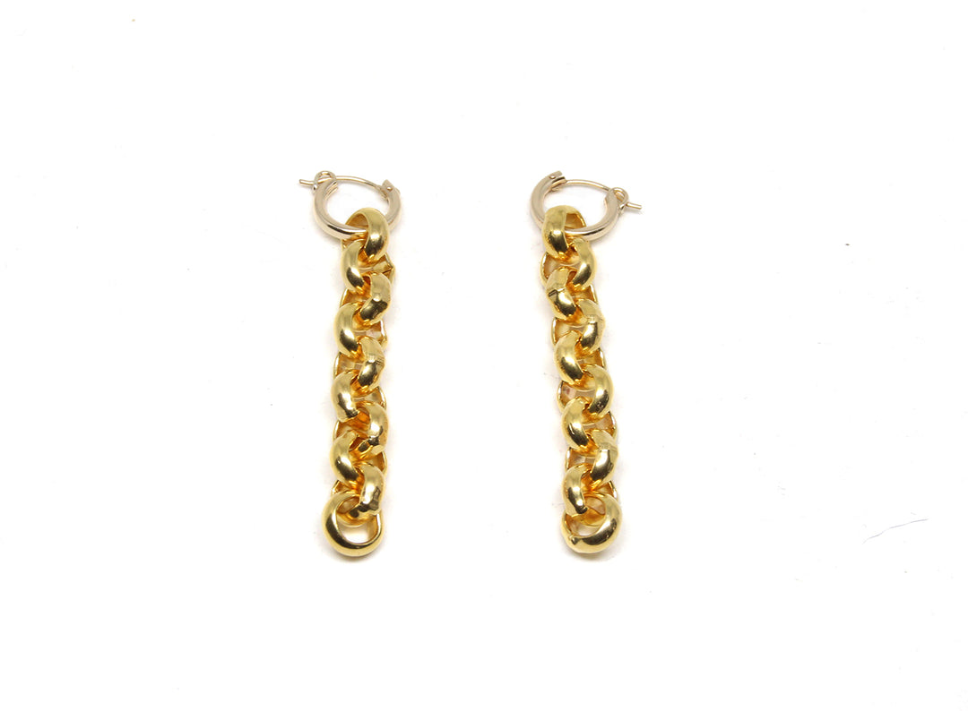 llayers jewelry infinity + interlaced gold hoops earrings- boucles d'oreilles créoles avec cercles entremêlés en plaqué or