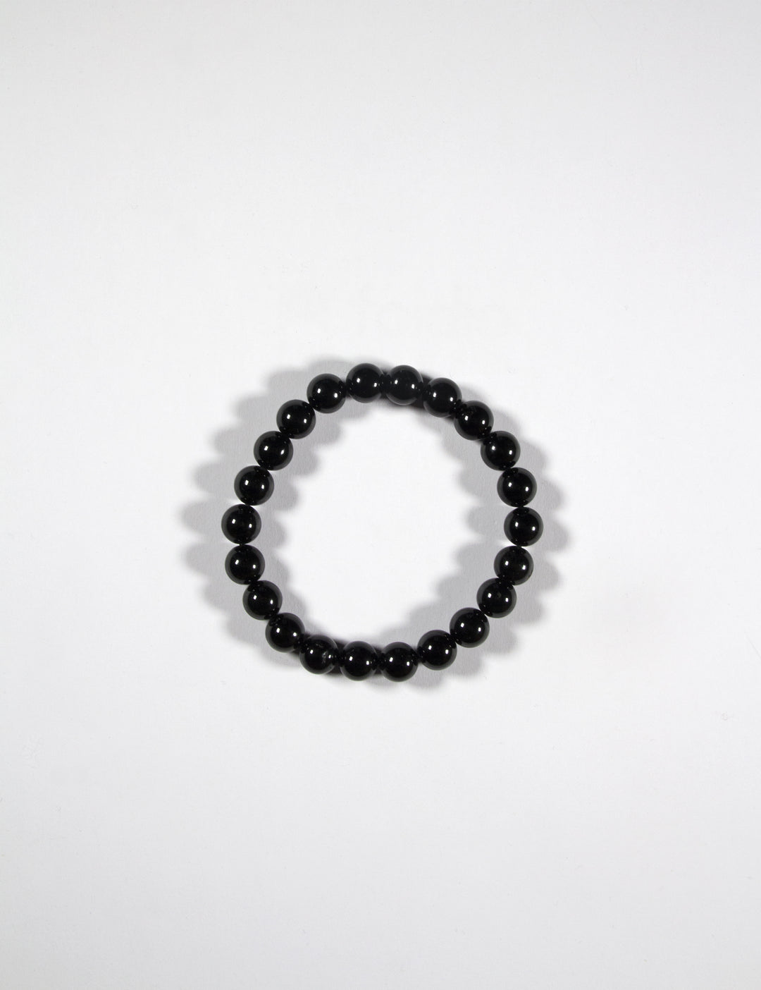 llayers bracelet avec pierres rondes tourmaline noire protection lithothérapie