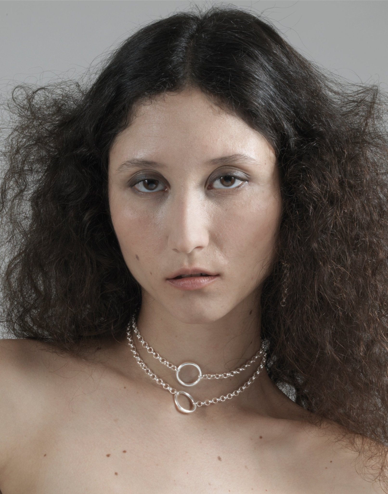 chain choker necklace silver  Made In Brookyn New York
