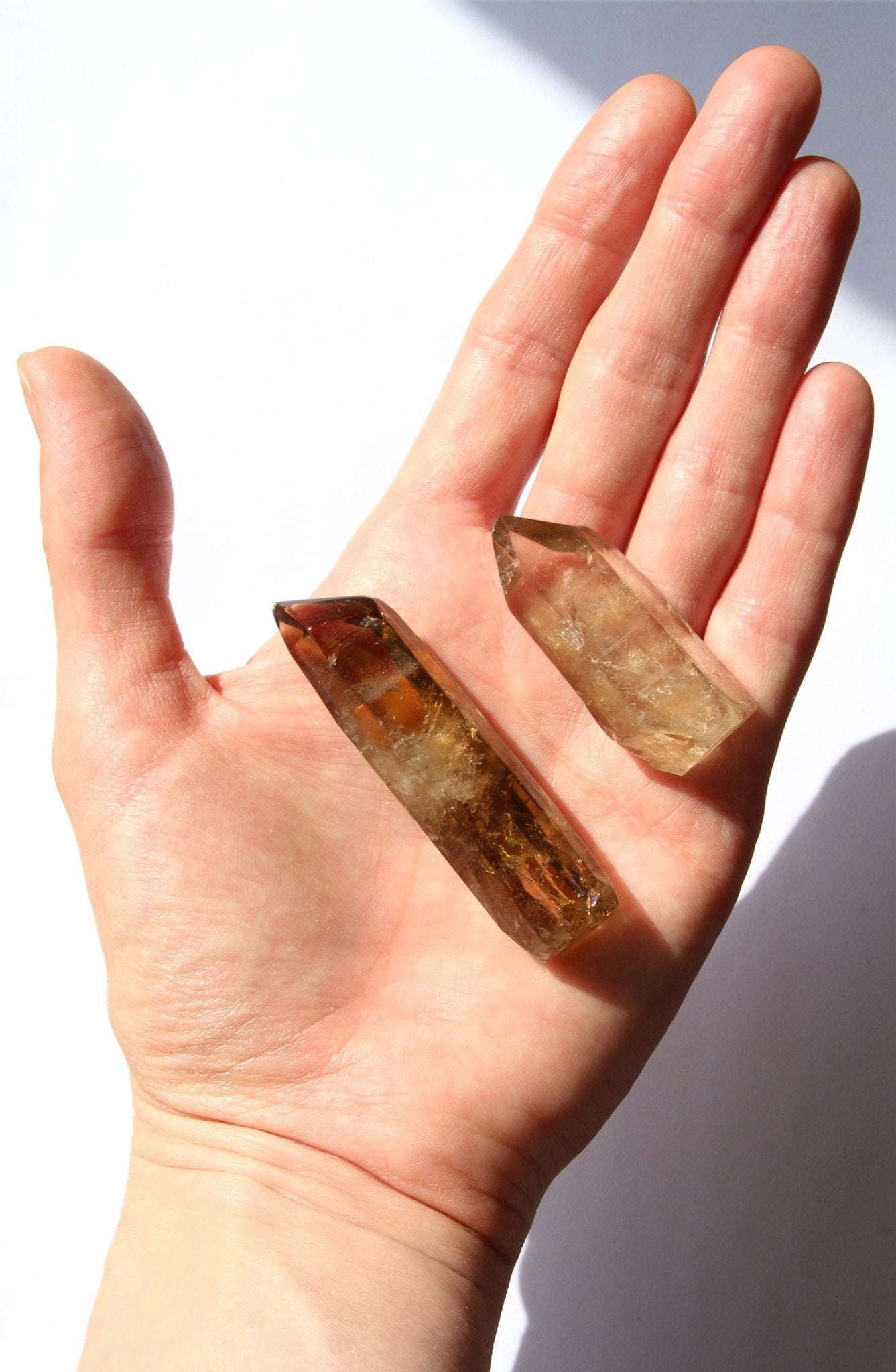 citrine quartz point crystal healing stone wellness by llayers in Brooklyn New York