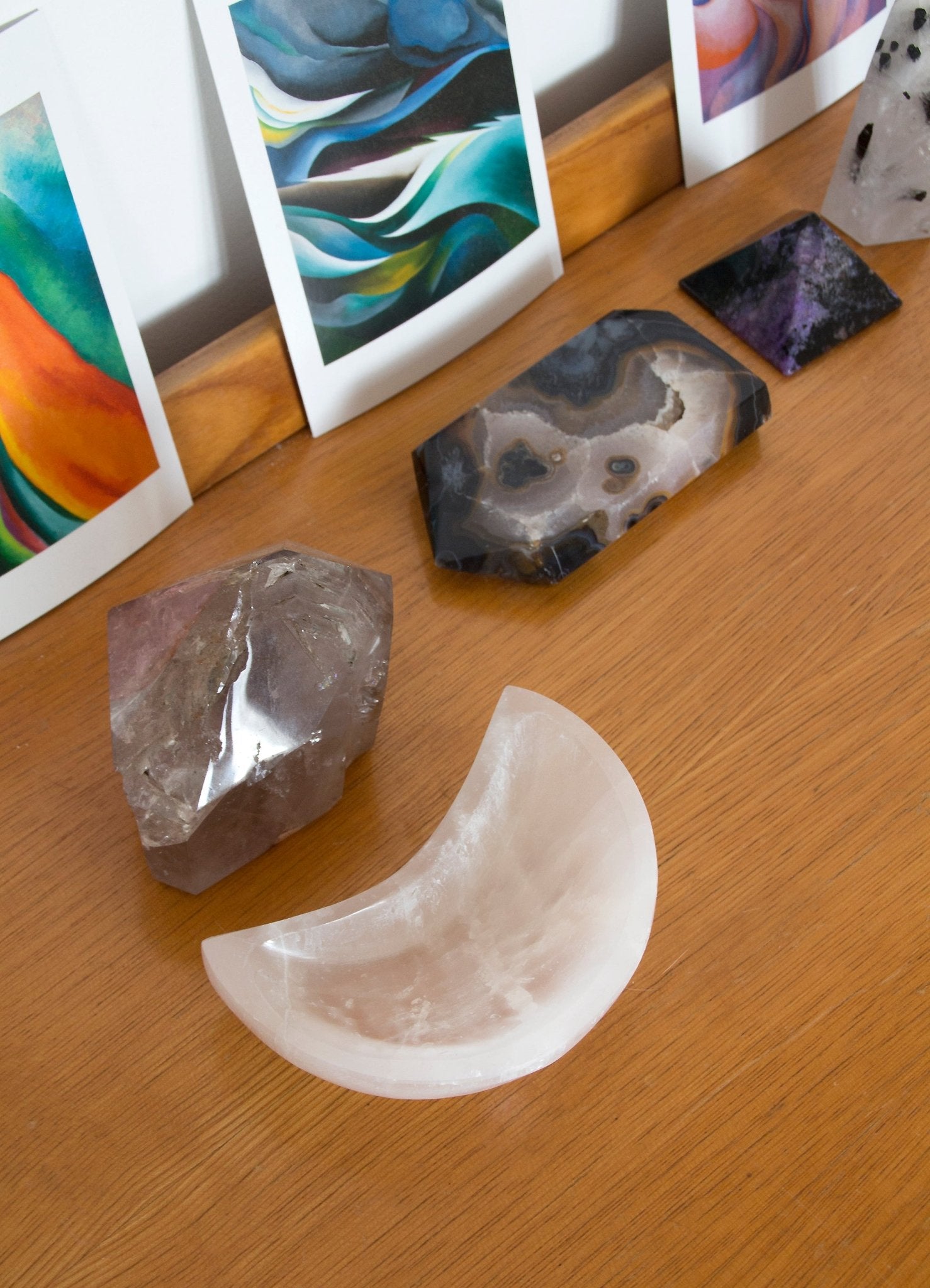 selenite stone bowl cristal stone lithotherapy